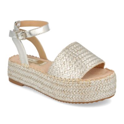 Sandalia de Plataforma con Yute Estilo Ankle Strap con Hebilla - Imagen 2