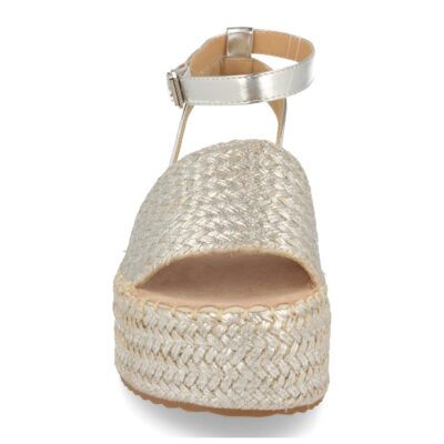 Sandalia de Plataforma con Yute Estilo Ankle Strap con Hebilla - Imagen 3