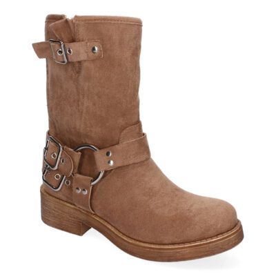 Botines de Mujer con Hebilla Metálica, Estilo Motero, Cómodas - Imagen 3