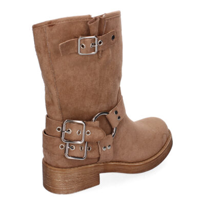 Botines de Mujer con Hebilla Metálica, Estilo Motero, Cómodas - Imagen 4