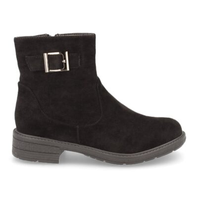 Botin de tacon con hebilla