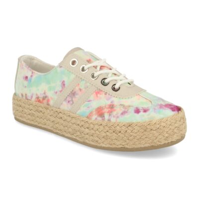 Zapato de Mujer con Cordones, Yute y Estampado - Imagen 2