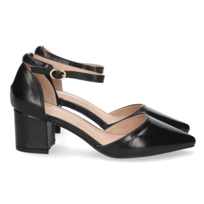 Zapato de Tacón con Punta Fina y Hebilla