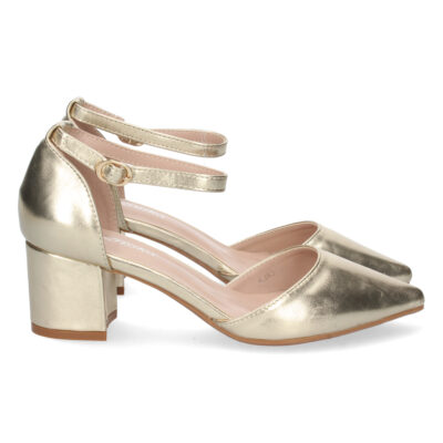 Zapato de Tacón con Punta Fina y Hebilla