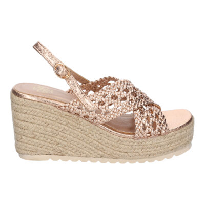 Sandalia de Cuña de Yute para Mujer, Comodas y Elegantes, Diseño Trenzado en la Pala - Imagen 2