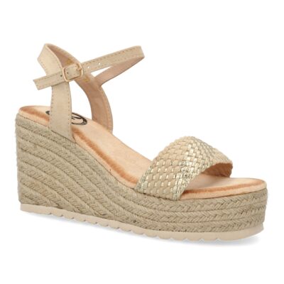 Sandalias de cuña de yute para mujer, comodas y elegantes, diseño moderno. - Imagen 4
