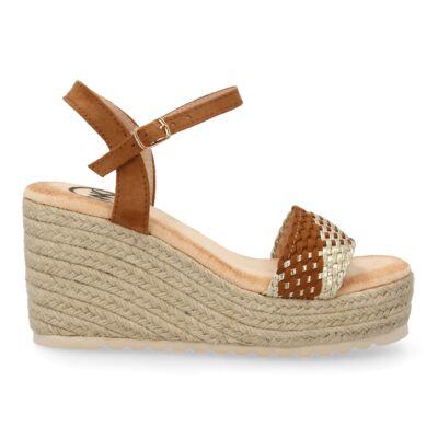 Sandalias de cuña de yute para mujer, comodas y elegantes, diseño moderno. - Imagen 2