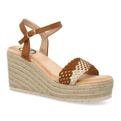Sandalias de cuña de yute para mujer, comodas y elegantes, diseño moderno. - Imagen 3