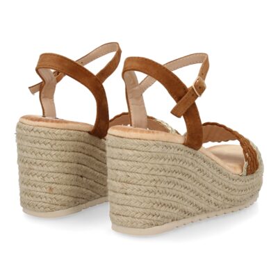 Sandalias de cuña de yute para mujer, comodas y elegantes, diseño moderno. - Imagen 5