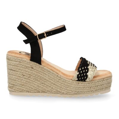 Sandalias de cuña de yute para mujer, comodas y elegantes, diseño moderno. - Imagen 2