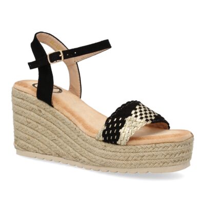 Sandalias de cuña de yute para mujer, comodas y elegantes, diseño moderno. - Imagen 3