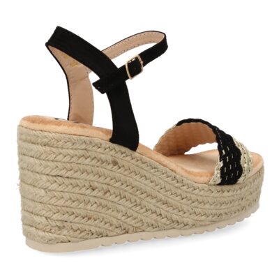 Sandalias de cuña de yute para mujer, comodas y elegantes, diseño moderno. - Imagen 4