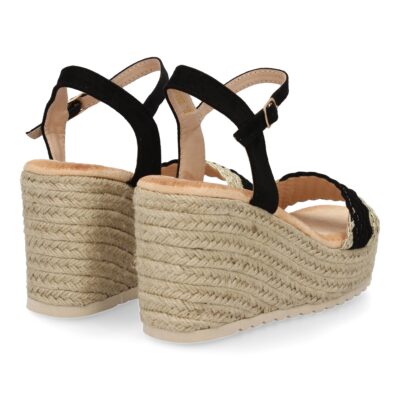 Sandalias de cuña de yute para mujer, comodas y elegantes, diseño moderno. - Imagen 5