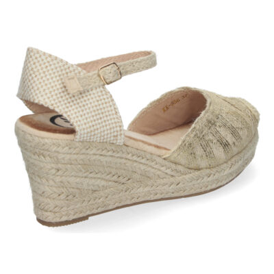 Sandalias de Cuña de Yute para Mujer, Cómodas y Elegantes, Punta Cerrada - Imagen 4