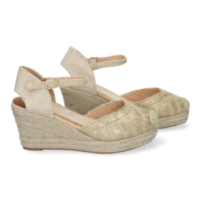 Sandalias de Cuña de Yute para Mujer, Cómodas y Elegantes, Punta Cerrada - Imagen 5