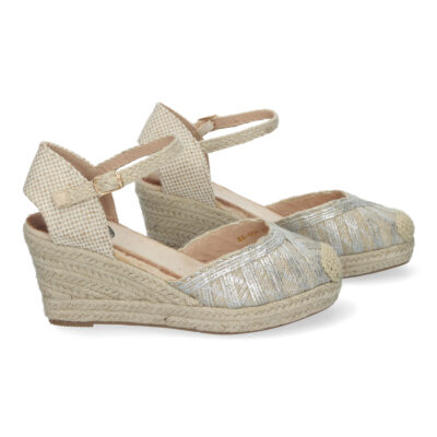 Sandalias de Cuña de Yute para Mujer, Cómodas y Elegantes, Punta Cerrada - Imagen 5