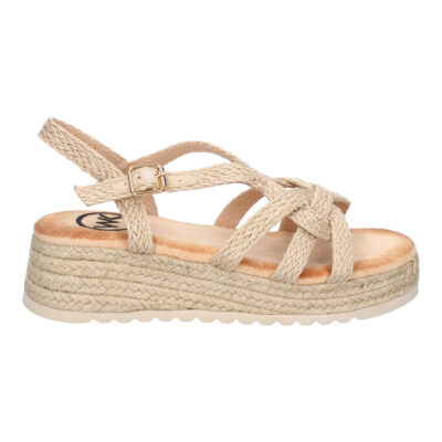 Sandalias de Plataforma de Yute para Mujer, Comodas y Elegantes, Diseño Moderno con Tiras Cruzadas - Imagen 2