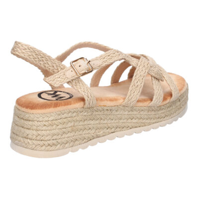 Sandalias de Plataforma de Yute para Mujer, Comodas y Elegantes, Diseño Moderno con Tiras Cruzadas - Imagen 4