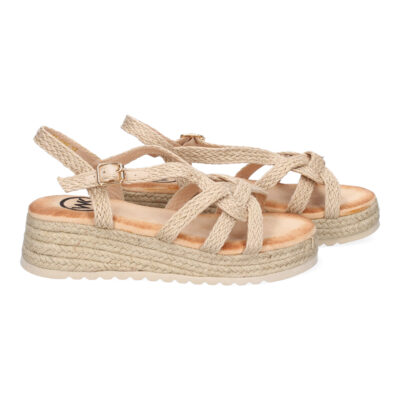 Sandalias de Plataforma de Yute para Mujer, Comodas y Elegantes, Diseño Moderno con Tiras Cruzadas - Imagen 5