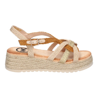 Sandalias de Plataforma de Yute para Mujer, Comodas y Elegantes, Diseño Moderno con Tiras Cruzadas - Imagen 2