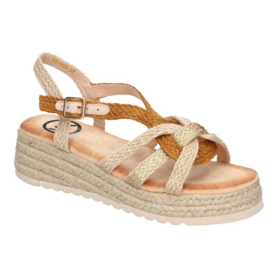 Sandalias de Plataforma de Yute para Mujer, Comodas y Elegantes, Diseño Moderno con Tiras Cruzadas - Imagen 3