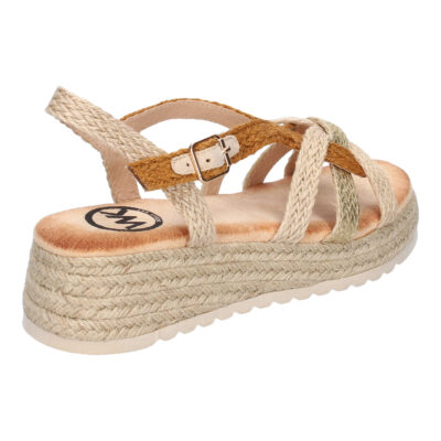 Sandalias de Plataforma de Yute para Mujer, Comodas y Elegantes, Diseño Moderno con Tiras Cruzadas - Imagen 4