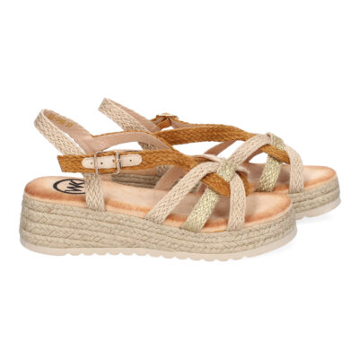 Sandalias de Plataforma de Yute para Mujer, Comodas y Elegantes, Diseño Moderno con Tiras Cruzadas - Imagen 5