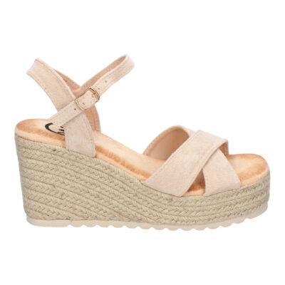 Sandalia de Cuña de Yute para Mujer, Comodas y Elegantes, Diseño Trenzado en la Pala - Imagen 2