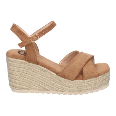Sandalia de Cuña de Yute para Mujer, Comodas y Elegantes, Diseño Trenzado en la Pala - Imagen 2