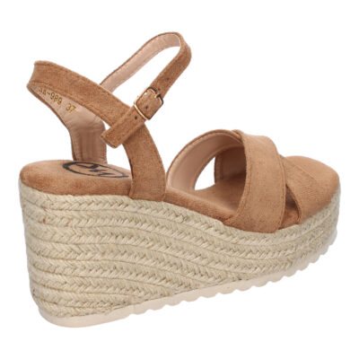 Sandalia de Cuña de Yute para Mujer, Comodas y Elegantes, Diseño Trenzado en la Pala - Imagen 4