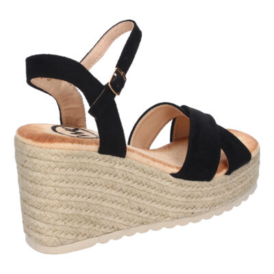 Sandalia de Cuña de Yute para Mujer, Comodas y Elegantes, Diseño Trenzado en la Pala - Imagen 4