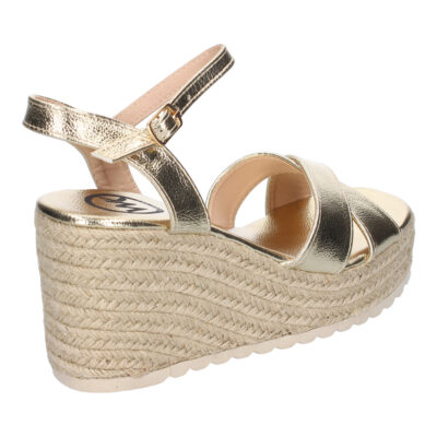 Sandalia de Cuña de Yute para Mujer, Comodas y Elegantes, Diseño Trenzado en la Pala - Imagen 4