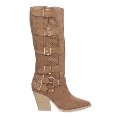 Botas de Mujer con Tacón y Adornos de Hebillas - Imagen 2
