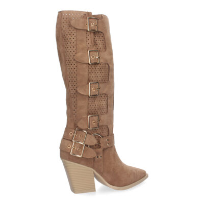 Botas de Mujer con Tacón y Adornos de Hebillas - Imagen 4