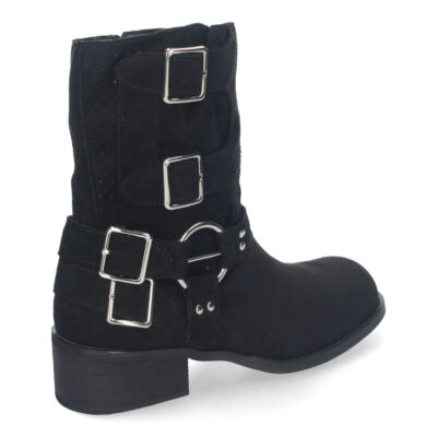 Botines de Mujer con Tacón Bajo y Adornos de Hebillas - Imagen 4