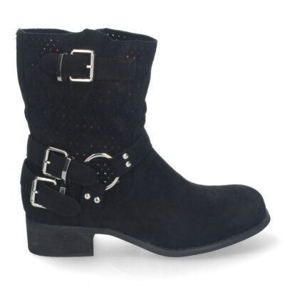 Botines de Mujer con Tacón Bajo y Adornos de Hebillas - Imagen 2