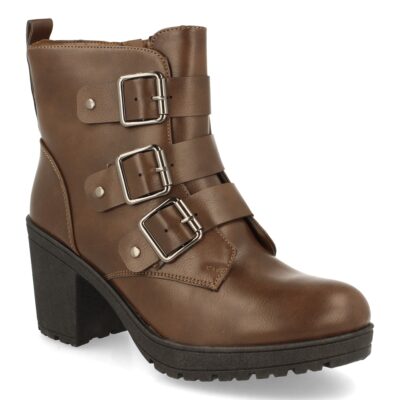 Botin de Tacon con Hebillas y Cremallera - Imagen 3