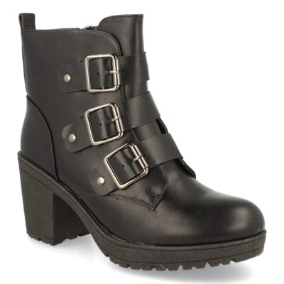 Botin de Tacon con Hebillas y Cremallera - Imagen 3