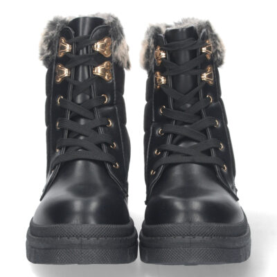 Botin de Plataforma Forrado y Cordones - Imagen 3