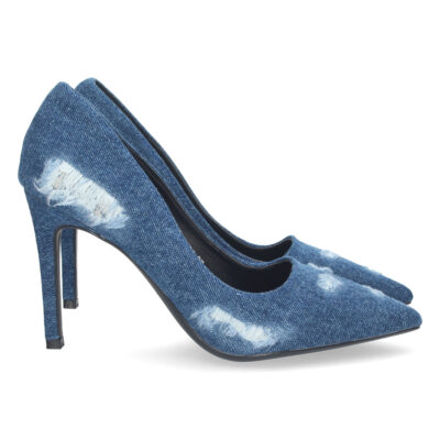 Zapato de Salon con Estampado Roto