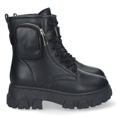 Botin de Plataforma con Bolsillo y Cordones