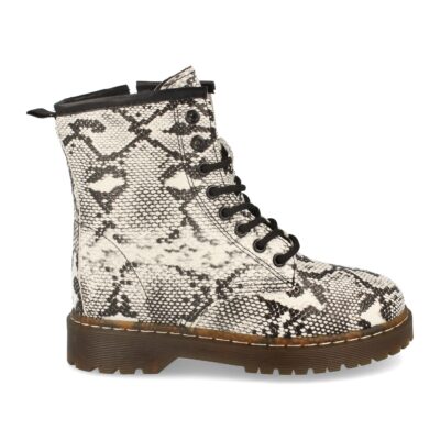 Botin de Mujer con Grabado y Cordones