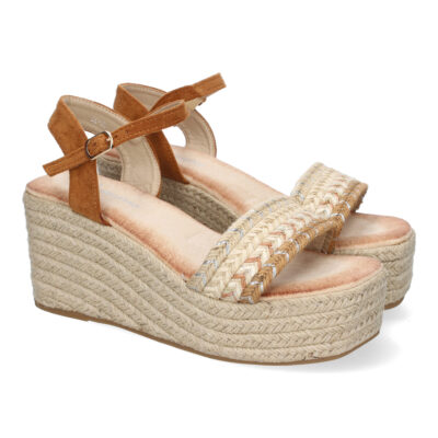 Sandalia de Cuña de Yute para Mujer, Comodas y Elegantes, Diseño Moderno