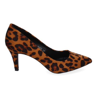 Zapato de Salón con Tacón de Mujer, Estampado Animal Print - Imagen 2