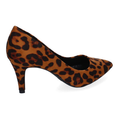Zapato de Salón con Tacón de Mujer, Estampado Animal Print - Imagen 4