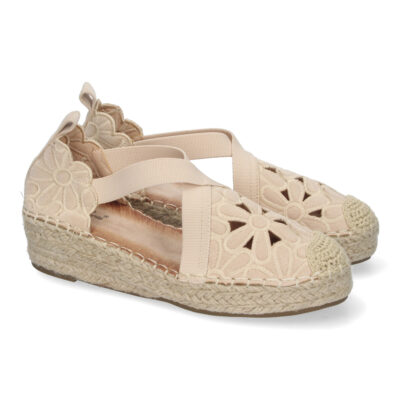 Sandalias de Cuña de Yute para Mujer, Diseño Elegante con Punta Cerrada