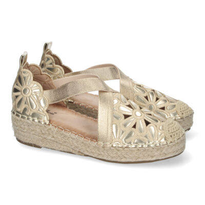 Sandalias de Cuña de Yute para Mujer, Diseño Elegante con Punta Cerrada
