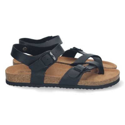 Sandalia Bio Plana con Hebillas