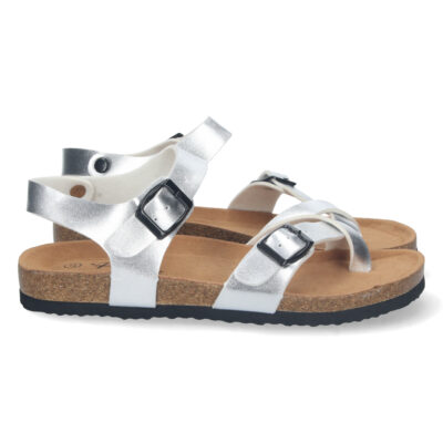 Sandalia Bio Plana con Hebillas