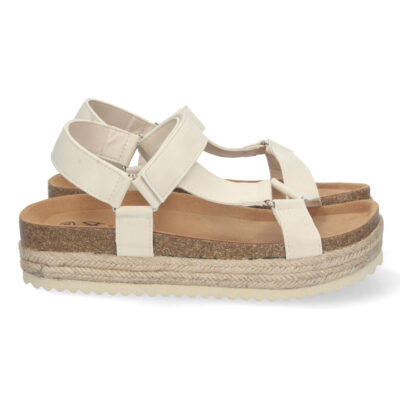 Sandalia Bio de Plataforma con Velcro